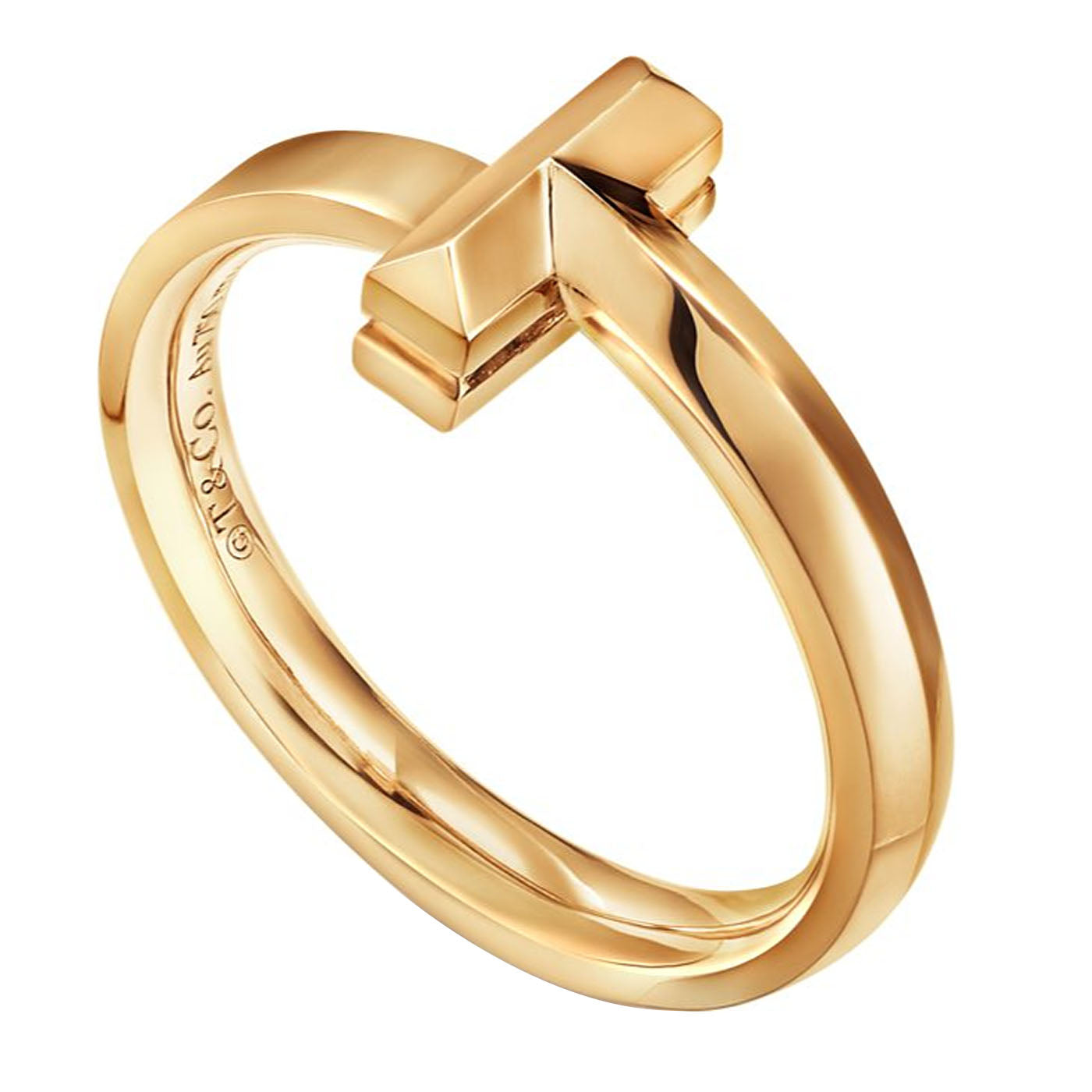 Tiffany & Co. T1 Ring in 18K Yellow Gold Size 5 – Cashing Diamonds