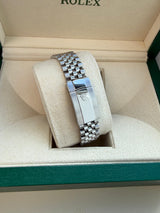 Rolex Datejust 41mm MOP Roman Diamond Dial Smooth Bezel Steel Mens Watch 126300