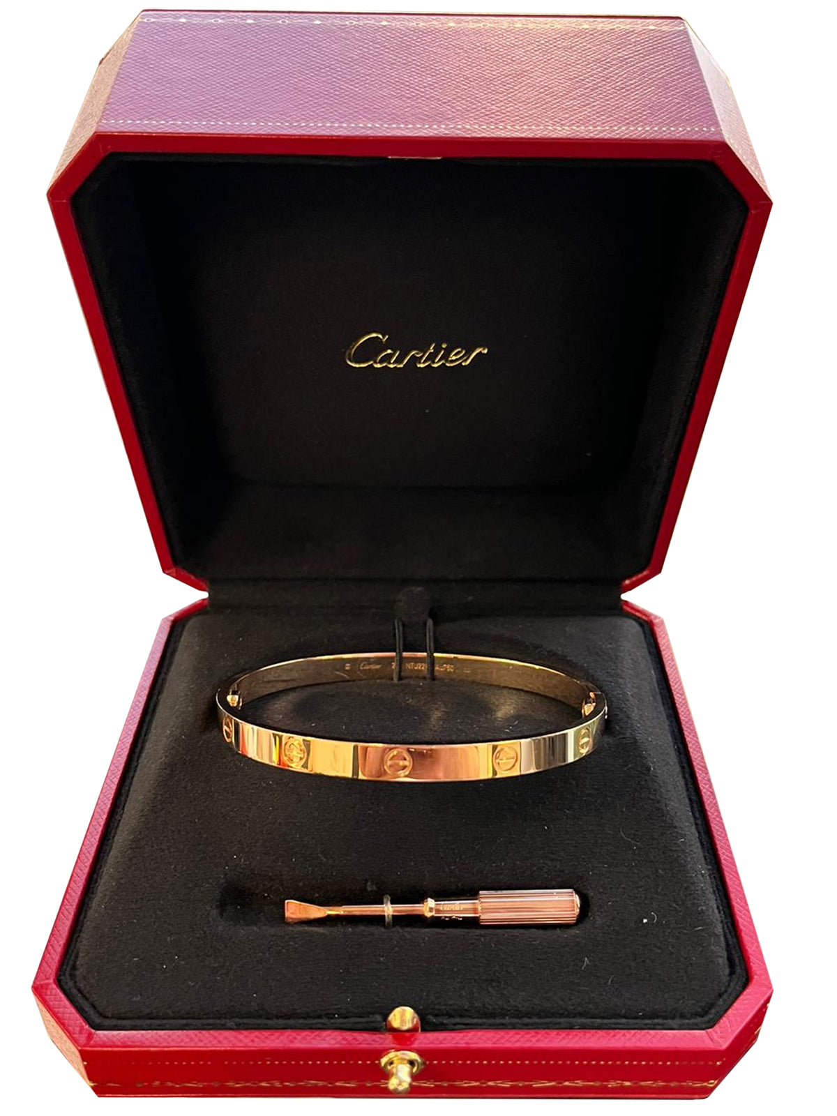 【空箱】Cartier Love Bracelet Cartier Love Bracelet 18K Rose Gold Size 21 with Screwdriver