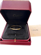 Cartier Love Bracelet 18K Yellow Gold Size 16 Small Model