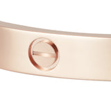 Cartier 18K Rose Gold Love Collection Bracelet Bangle Size 18