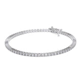 Gorgeous 2 Carat Round Brilliant Cut Diamond Tennis Bracelet 14 Karat Gold