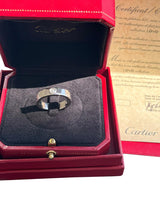 Cartier Love Ring with 0.22 Carat 3 Brilliant Cut Diamonds In White Gold