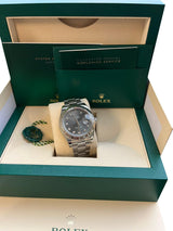 Rolex Datejust II 41mm Stainless Steel Diamond Dial Men's Oyster Watch 116334