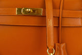 Hermes Kelly Sellier 32 Handbag Potiron with Gold Hardware