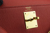 Hermes Kelly 28 Rouge Grenat Epsom Leather Gold Hardware