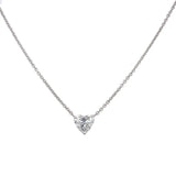2.00 Carat IGI Heart Shape Diamond Necklace Fancy Pendant VS1 Clarity G Color