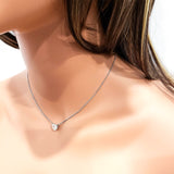 2.21ct IGL Heart Shape Diamond Solitaire Pendant Necklace D Color VS2 Clarity