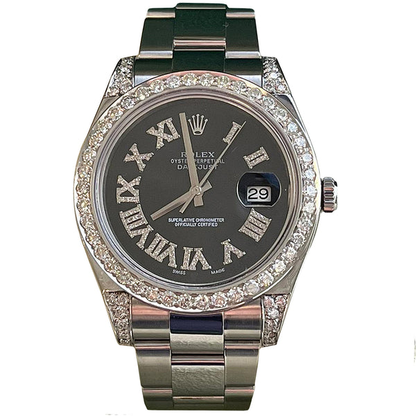 Rolex diamond outlet bezel 41mm