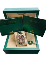 Rolex Yacht-Master 40mm Two Tone Steel/Rose Gold Chocolate Dial Men Watch 126621