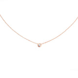 Cartier D'Amour 0.09ct Diamond Small Model Pendant Necklace 18K Rose Gold