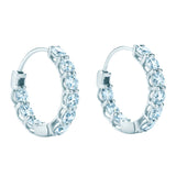 Tiffany & Co. 1.51 Carat Round Brilliant Diamonds Hoop Earrings in Platinum