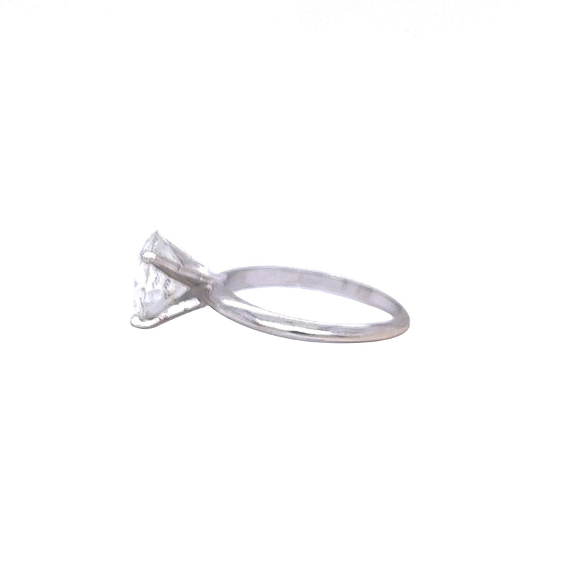 2.40ct Natural Round Brilliant Cut Diamond Solitaire Ring 14K White Gold