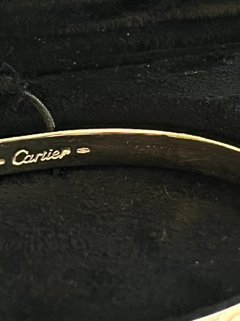 Cartier Love Bracelet Bangle with Screwdriver 19 Size 18K White Gold