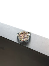 GIA 10.01ct Natural Round Cut Diamond Engagement Ring in Platinum VS2 Clarity