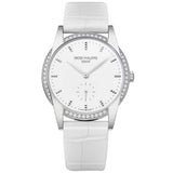 Patek Philippe Calatrava 18K White Gold Diamond Bezel Ladies Watch 7122/200G-001