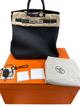 Hermes HAC Birkin 40 Noir Togo Leather with Palladium Hardware Bag