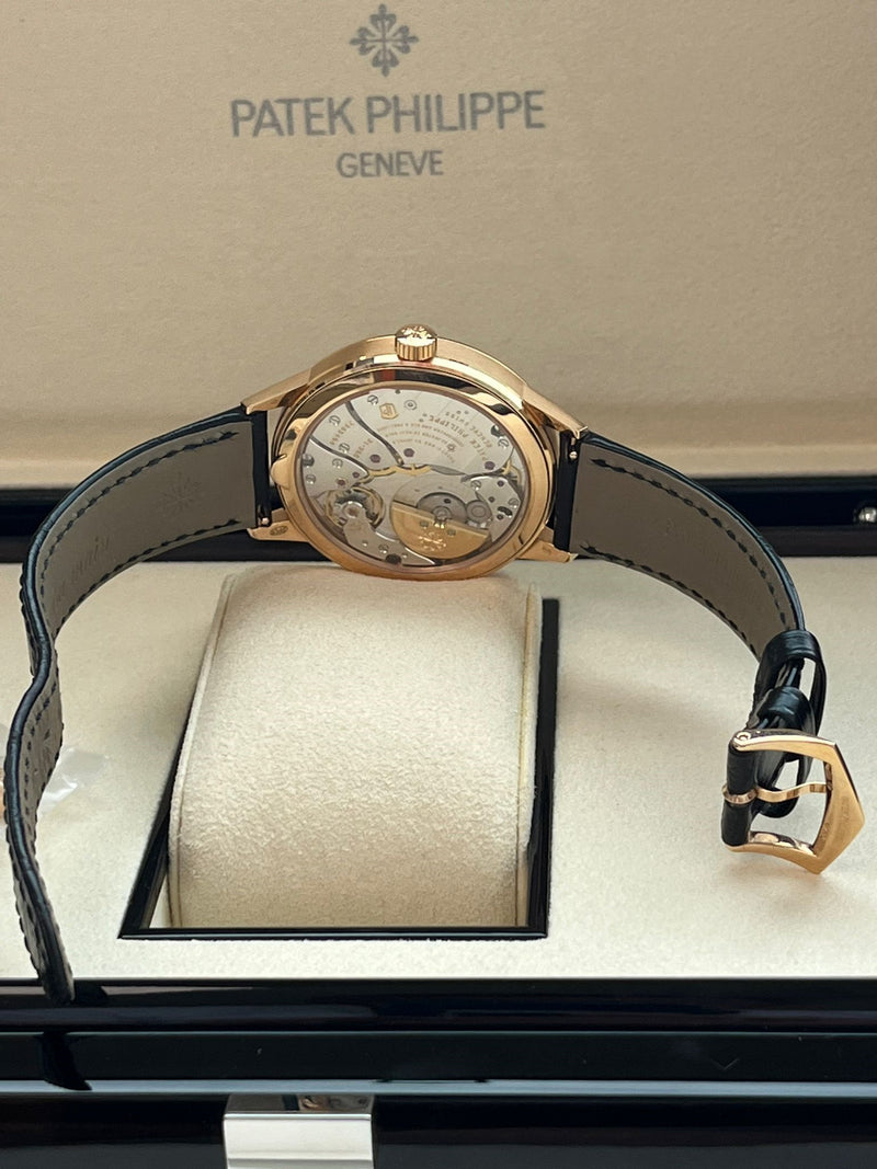 Patek Philippe Annual Calendar Regulator Rose Gold Black Dial Watch 5235/50R-001