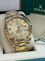 Rolex Sky-Dweller 42mm Yellow Gold Dial Automatic Oyster Watch 326938