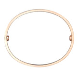 Cartier Love Bracelet 18K Rose Gold Bangle Size 17 with Screwdriver