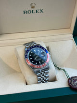 Rolex GMT-Master II 40mm Pepsi Bezel Stainless Steel Jubliee Men's Watch 16700