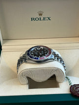 Rolex GMT-Master II 40mm Pepsi Bezel Stainless Steel Jubliee Men's Watch 16700