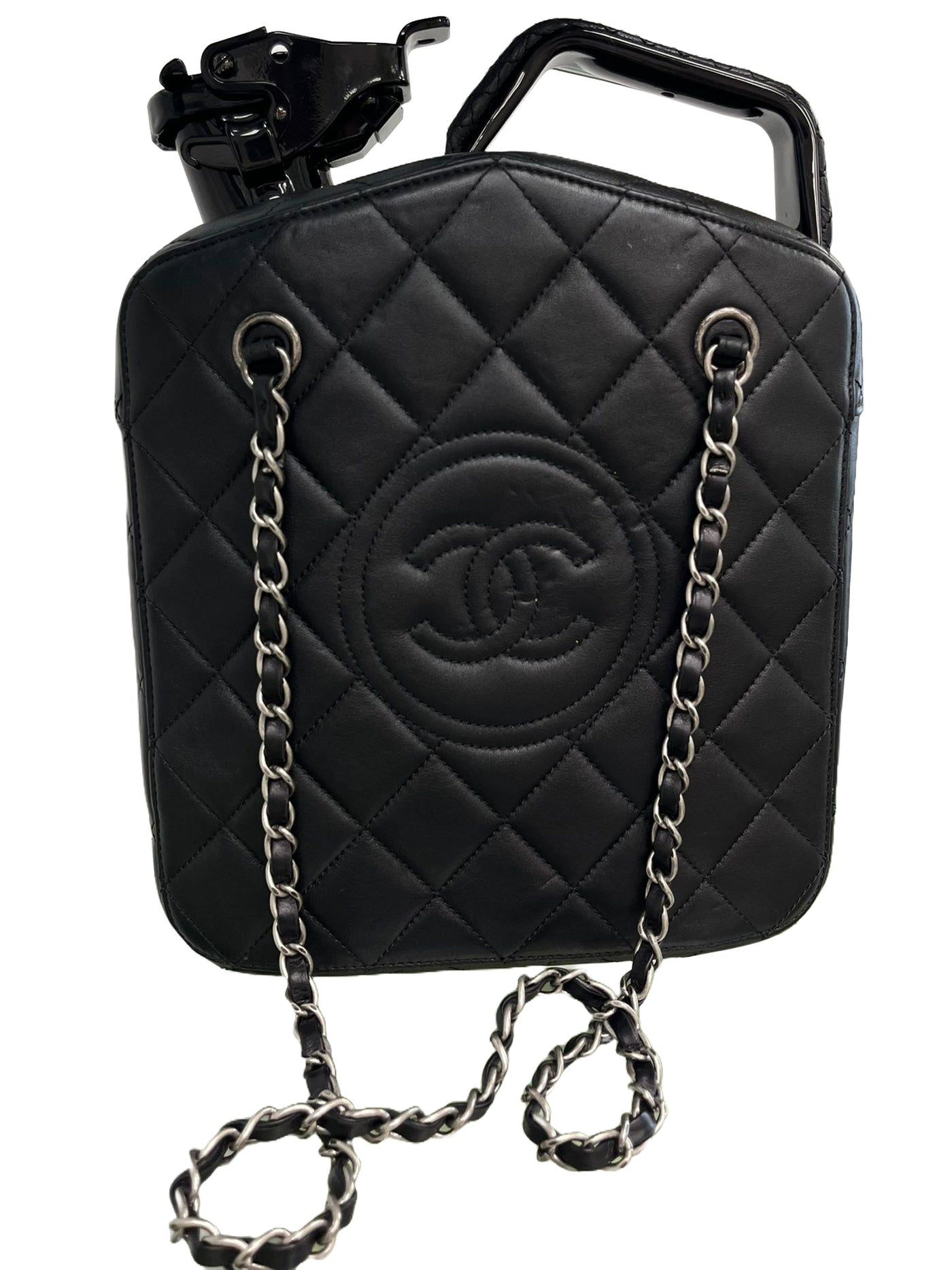 Chanel lambskin Dubai by Night Gas Jerry Can Statement Tank
