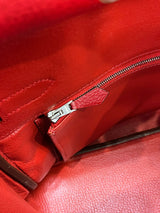 Hermes Birkin 30cm Red Togo Leather Tote Handbag