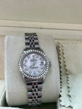 Rolex Lady-Datejust Oyster Perpetual 26mm Steel MOP Diamond Dial & Bezel 69160