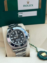 Rolex Sea-Dweller Deepsea 44mm Ceramic Black Dial Steel Oyster Watch 126660-0001