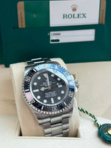 Rolex Sea-Dweller Deepsea 44mm Ceramic Black Dial Steel Oyster Watch 126660-0001