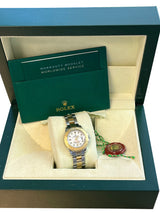 Rolex Yacht-Master 29mm Yellow Gold & Steel White Index Dial Women Watch 169623