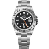 Rolex Explorer II 42mm Automatic Black Orange Dial Oystersteel Mens Watch 226570