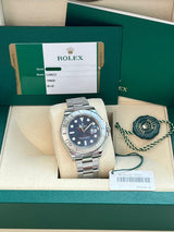 Rolex Yacht-Master 40mm Blue Dial Platinum Stainless Steel Oyster Watch 126622