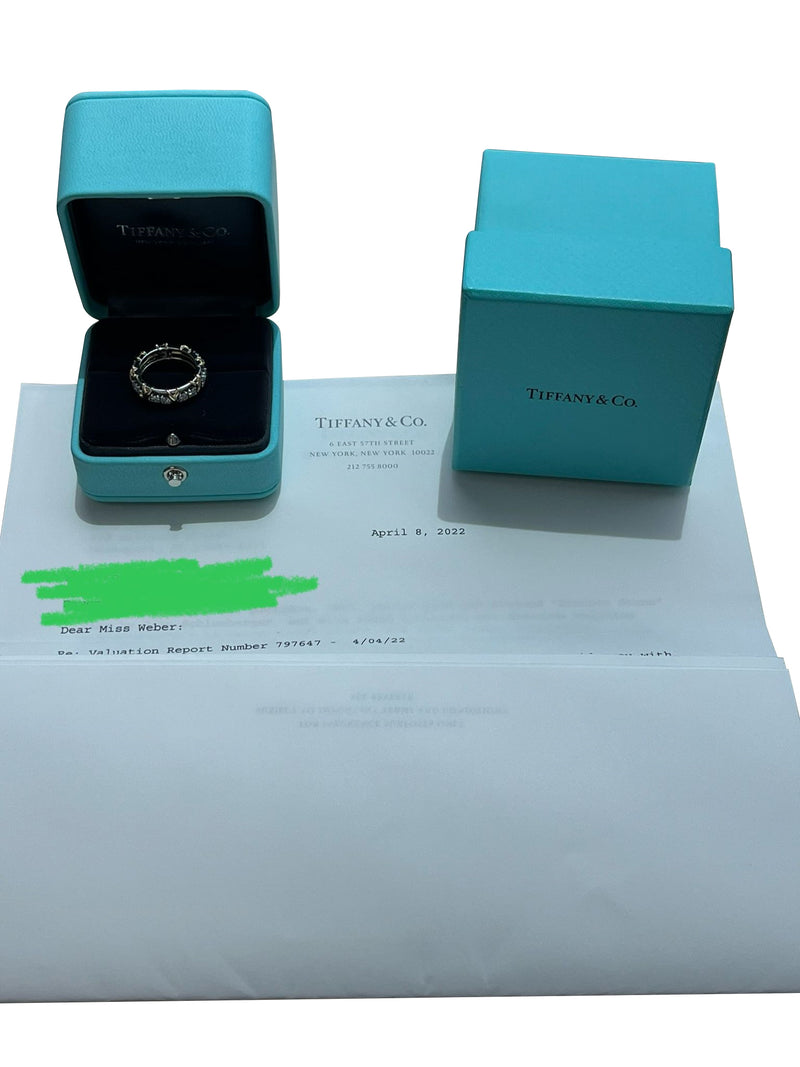 Tiffany & Co Jean Schlumberger Platinum Round Brilliant 16 Stone Diamond Ring