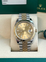 Rolex Datejust 41mm Two-Tone Champagne Dial Jubilee Bracelet Mens Watch 126333