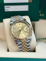 Rolex Datejust 41mm Two-Tone Champagne Dial Jubilee Bracelet Mens Watch 126333