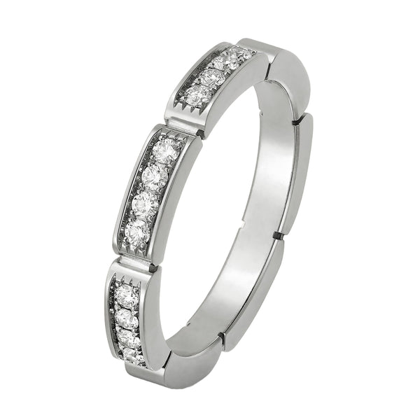 Cartier Maillon Panthere Wedding Band 0.15ct Brilliant-Cut Diamonds 18K Gold