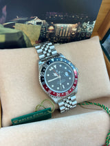 Rolex GMT Master II 40mm Black Red Coke Bezel Black Dial Steel Men Watch 16710