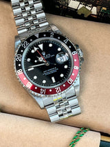 Rolex GMT Master II 40mm Black Red Coke Bezel Black Dial Steel Men Watch 16710