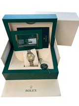 Rolex Lady-Datejust 26mm Gold Champagne Roman Dial Jubilee Bracelet Watch 179173