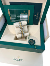 Rolex Lady-Datejust 26mm Gold Champagne Roman Dial Jubilee Bracelet Watch 179173