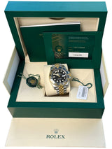 Rolex GMT-Master II 40mm Black Dial Oystersteel Yellow Gold Watch 126713GRNR