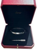 Cartier Love Bracelet Classic Model Bangle with Screwdriver 17 Size 18K Gold