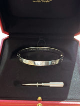 Cartier Love Bracelet Classic Model Bangle with Screwdriver 17 Size 18K Gold