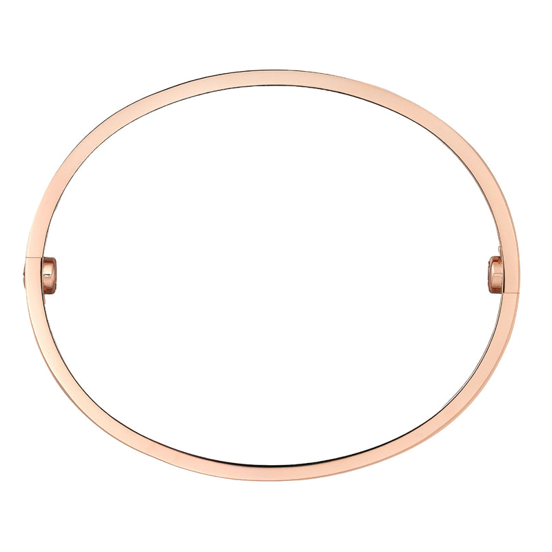 Cartier Love Bracelet Classic Model 18K Rose Gold with Screwdriver Size 18