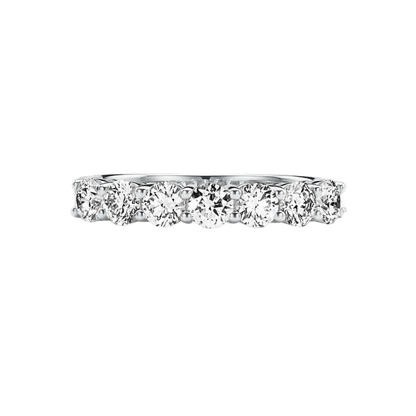 Tiffany & Co. Forever Ring Platinum Band with Half-Circle Radiant Round Diamonds