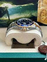 Rolex Submariner Date 40mm Blue Dial Two-Tone Gold Steel Automatic Watch 16613