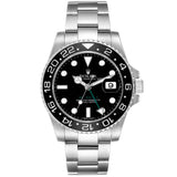 Rolex GMT-Master II 40 Black Ceramic Bezel Stainless Steel Oyster Watch 116710LN