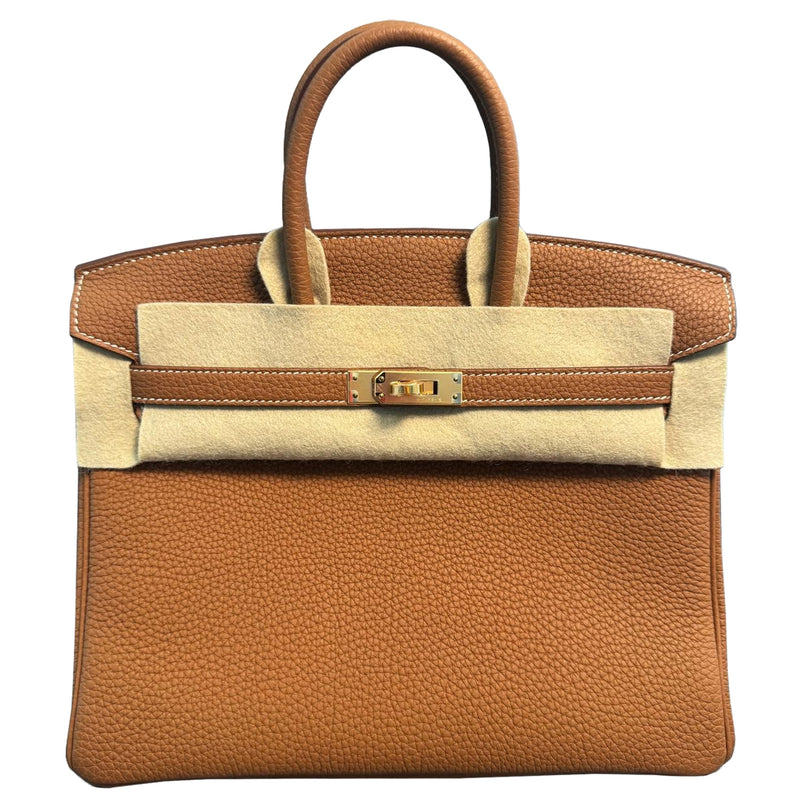 Hermès Birkin 25 Gold Togo Leather With Gold Hardware Handbag